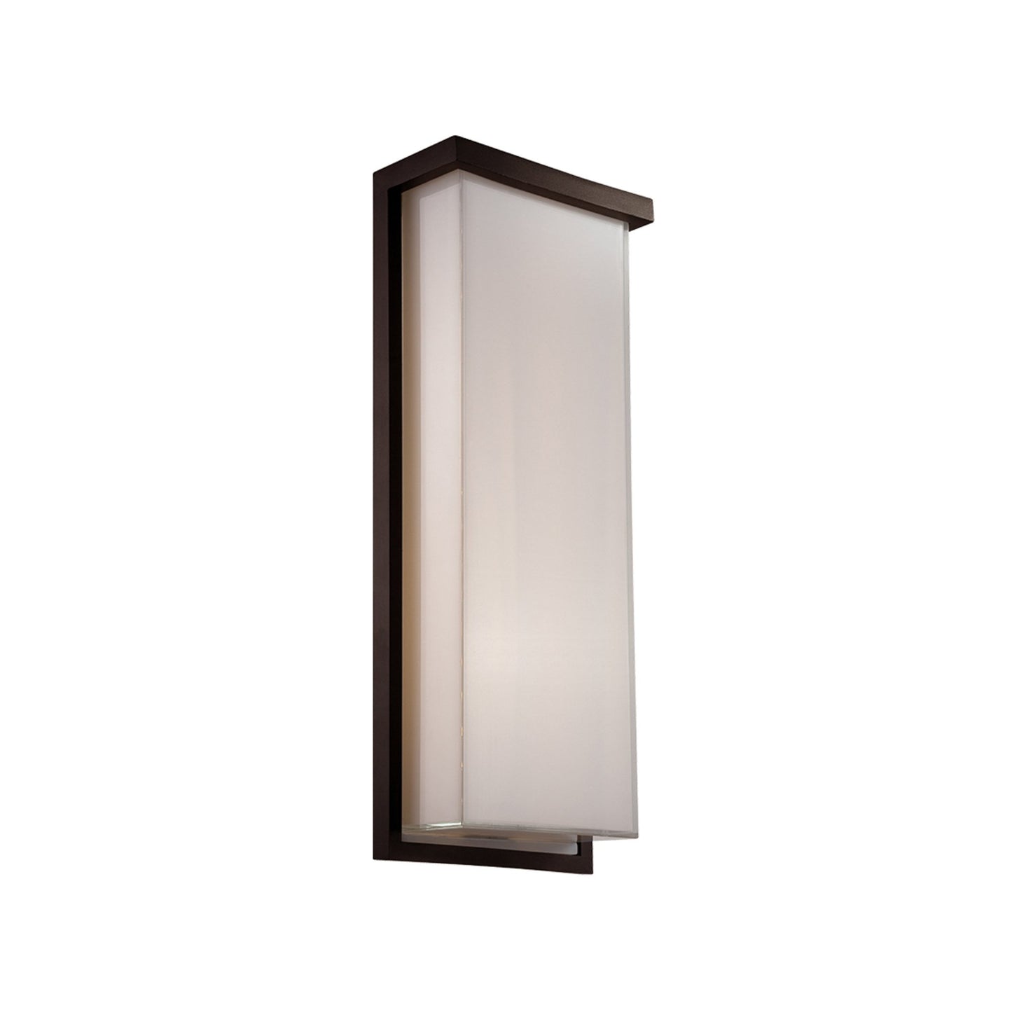 Ledge Outdoor LED Wall Light in Bronze (20-Inch).