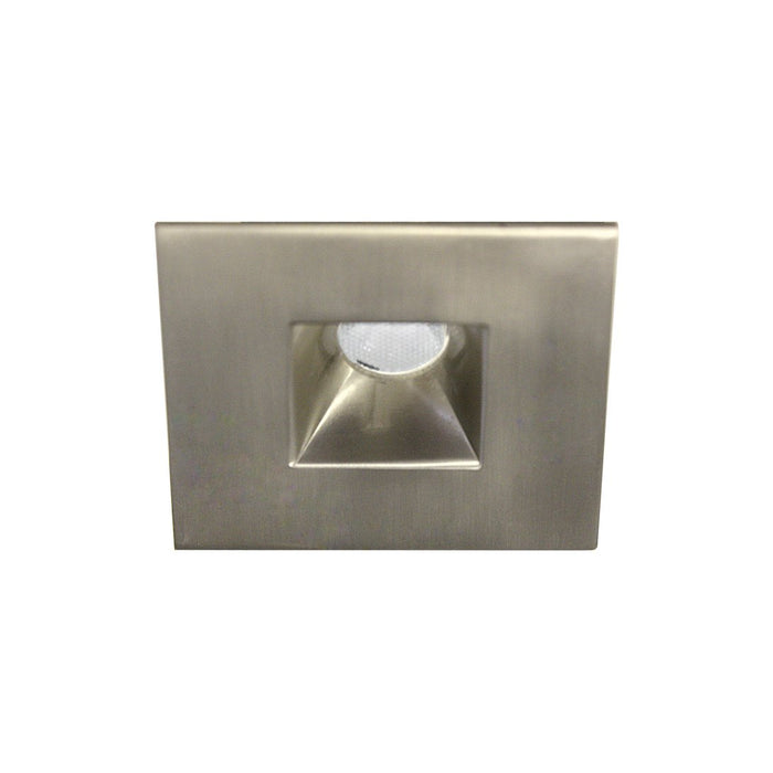 LEDme 1 Inch Square Open Reflector LED Downlight in Brushed Nickel.