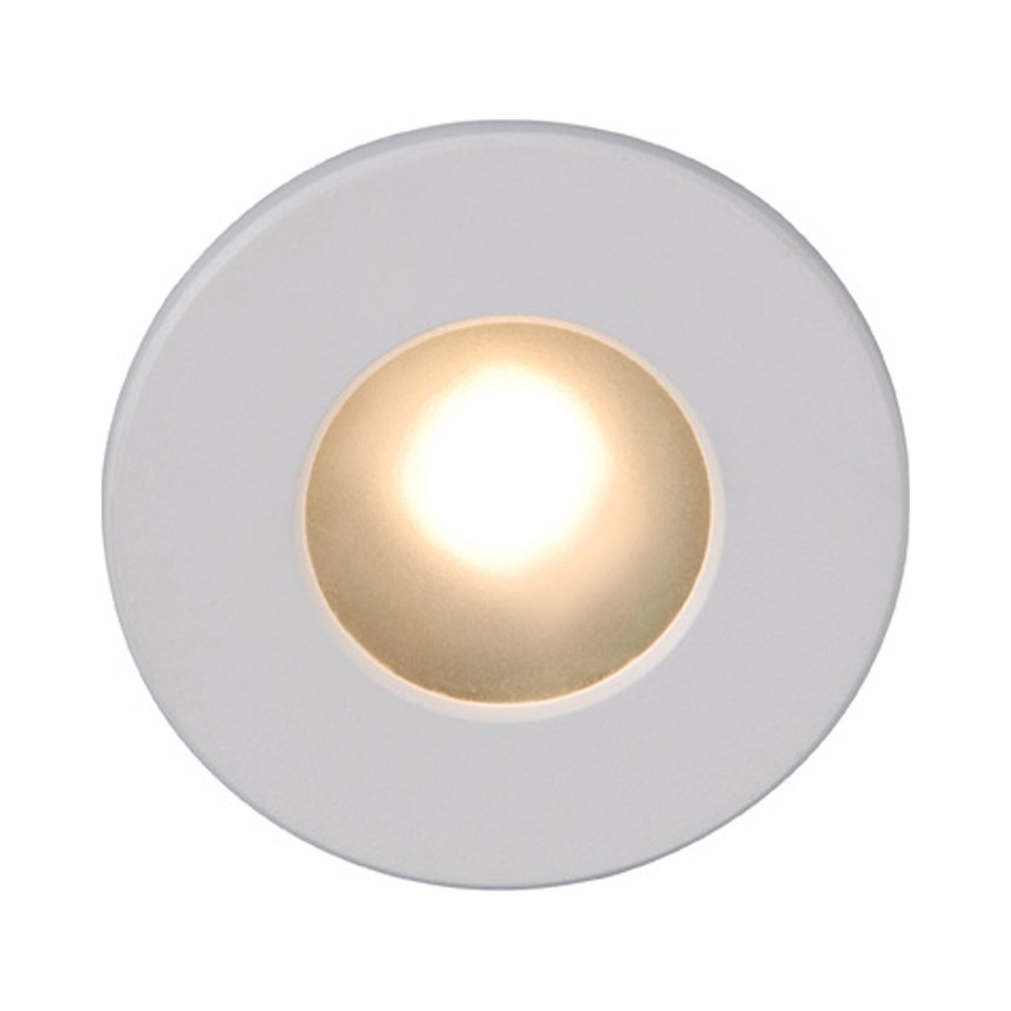 LEDme Full Round LED Step and Wall Light in White.