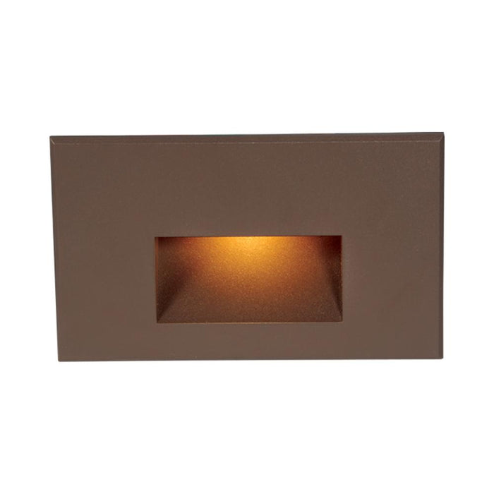 LEDme Horizontal LED Step and Wall Light in Amber/Bronzed Brass.