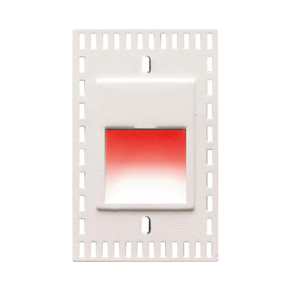 LEDme Vertical LED Trimless Step and Wall Light in Red.