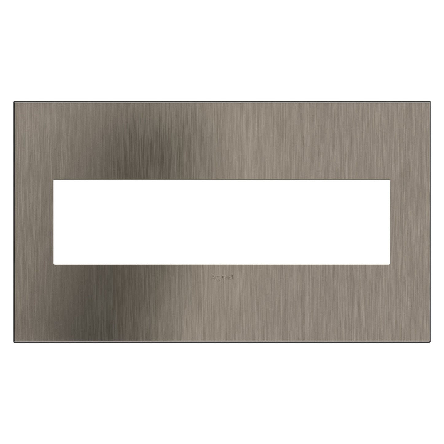 adorne® Cast Metals Wall Plate in Satin Nickel (4-Gang).