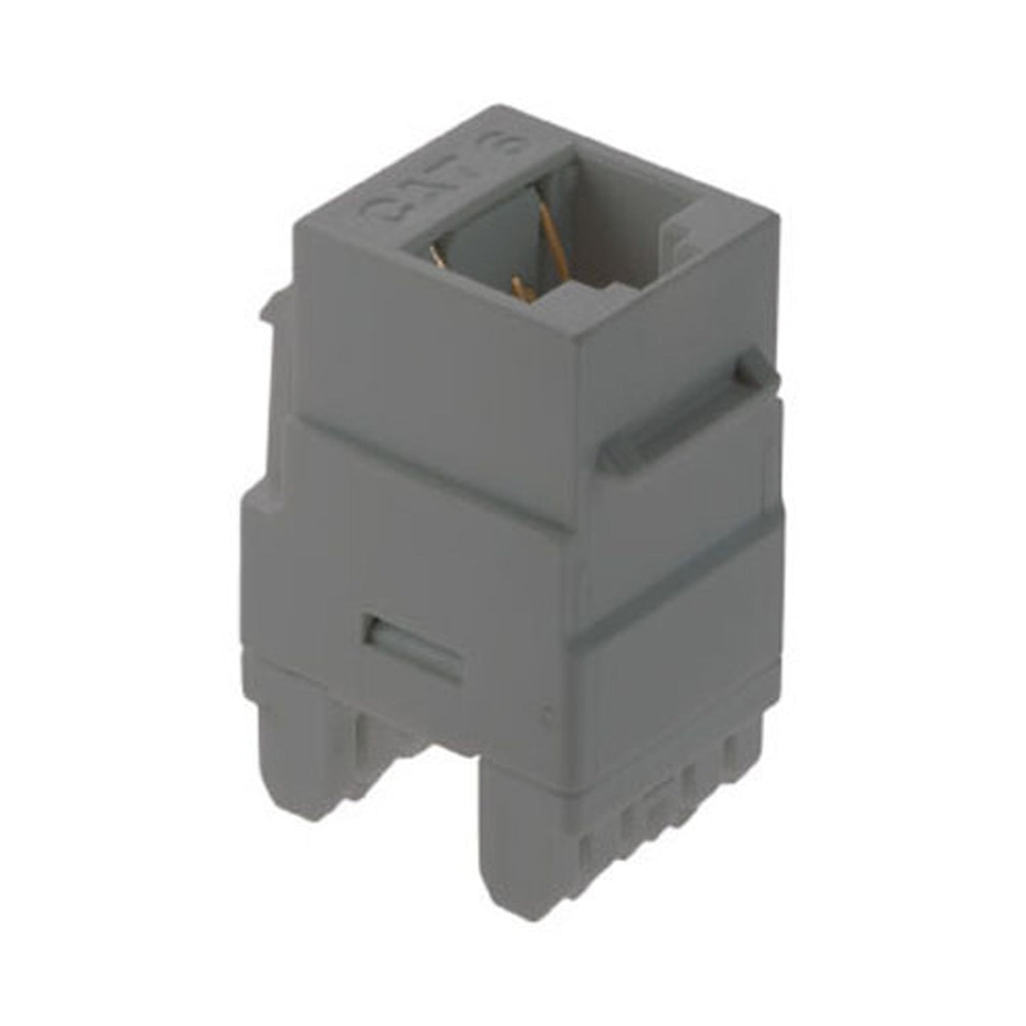 Adorne® Cat 6 RJ45 Data Insert in Magnesium.