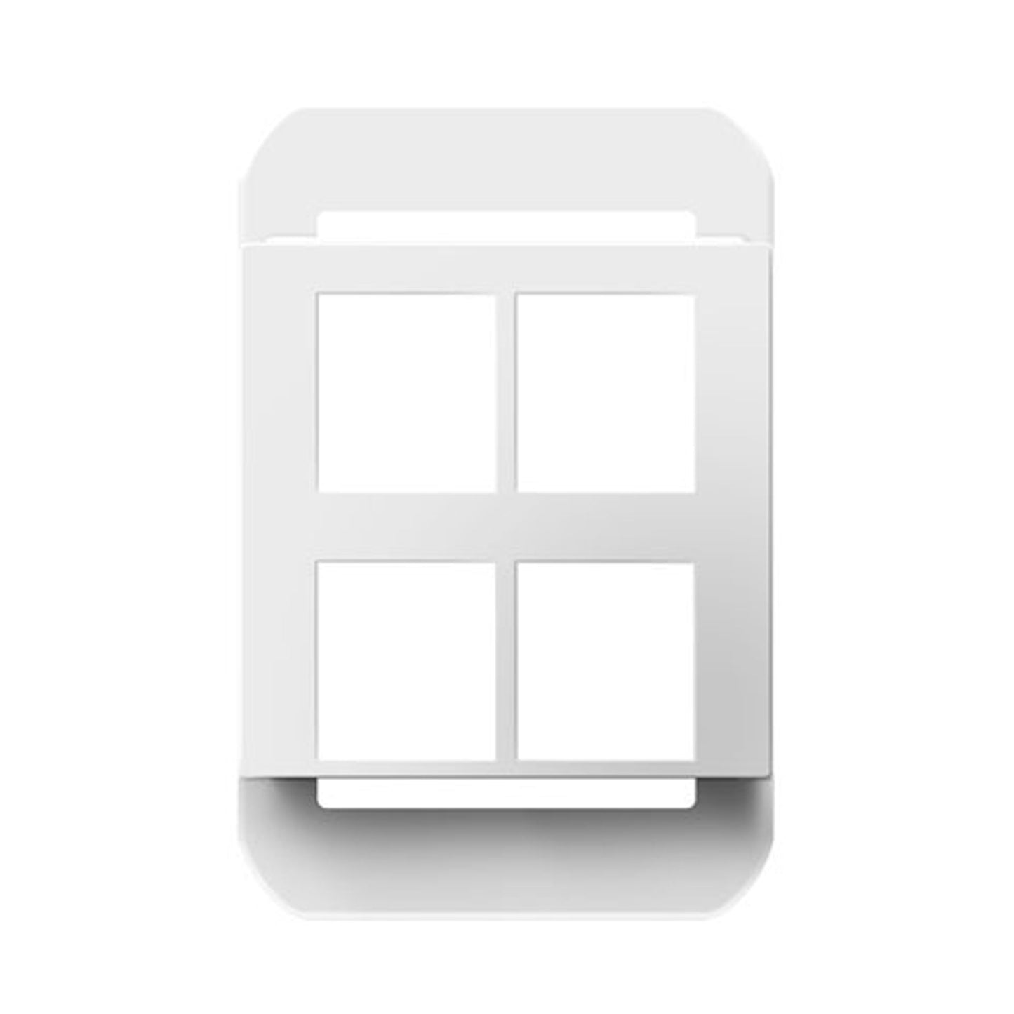 Adorne® Keystone Frame in White (4-Port-Frame).