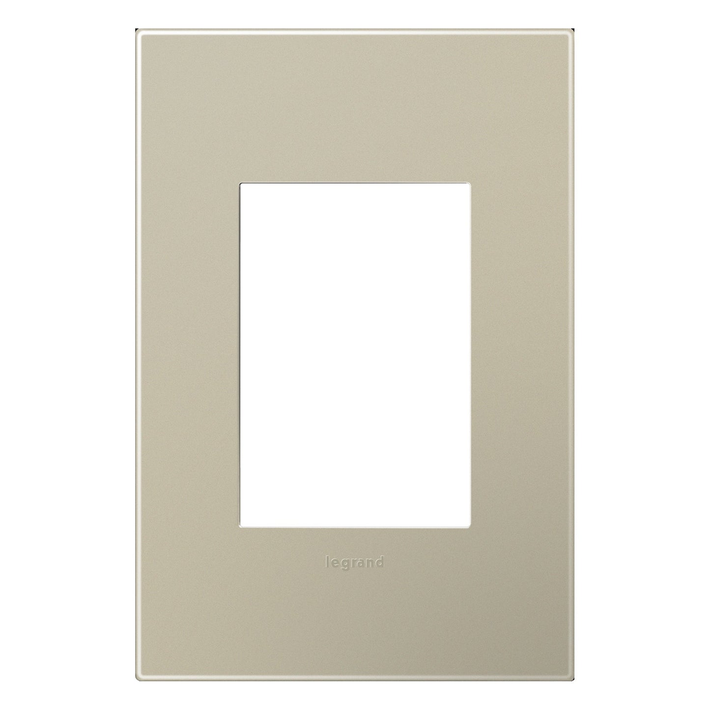 adorne® Plastics Plus 1-Gang Wall Plate in Titanium.