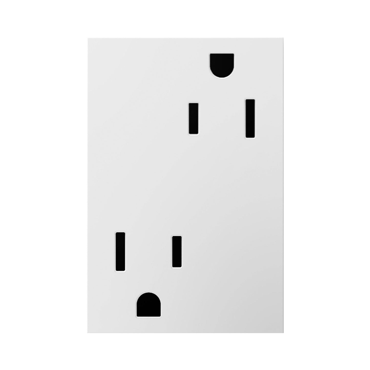 adorne® Tamper-Resistant PLUS Outlet in White.