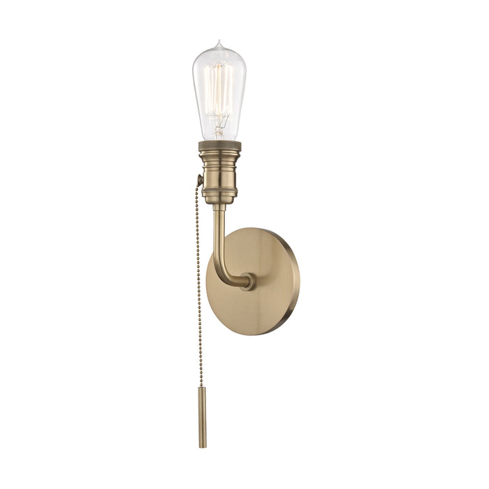 Lexi Wall Light in Aged Brass (1-Light).