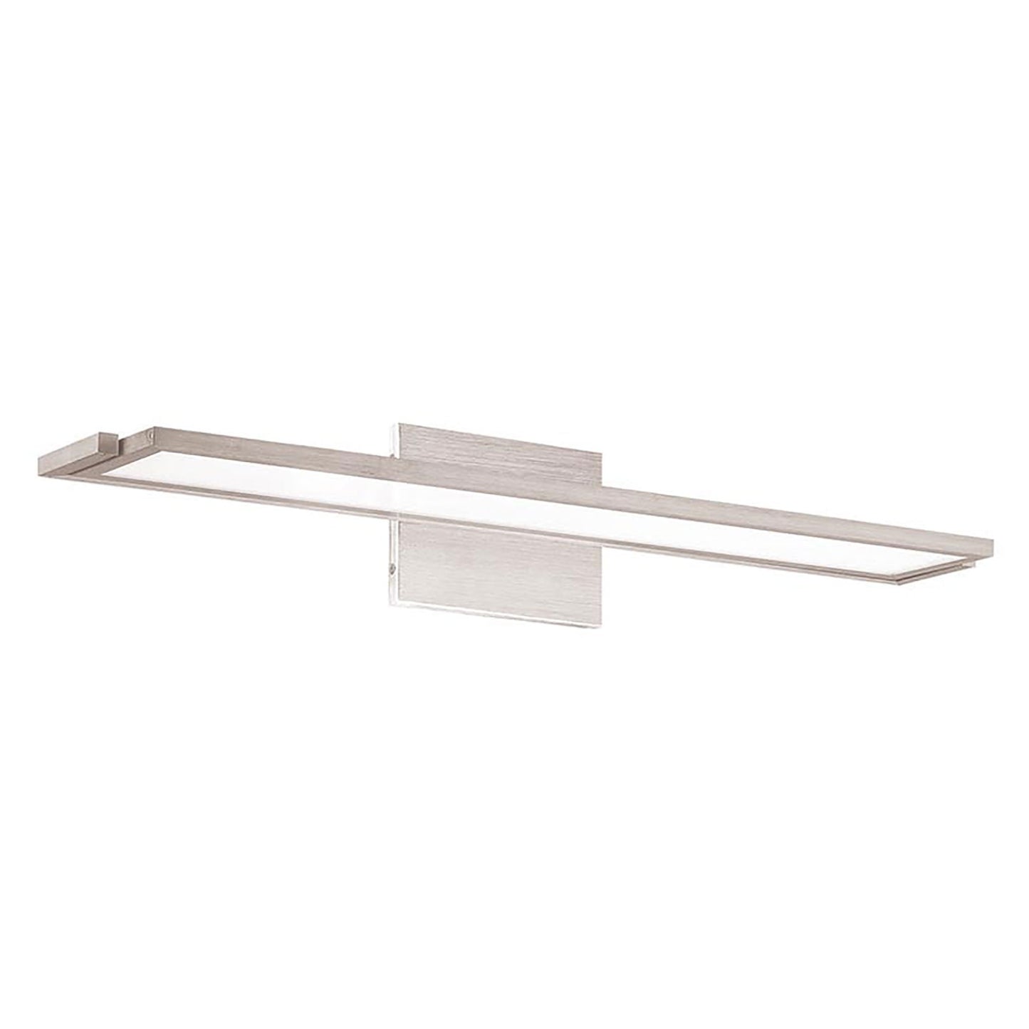 Line LED Bath Vanity Wall Light in Brushed Aluminum (Medium/2700K).