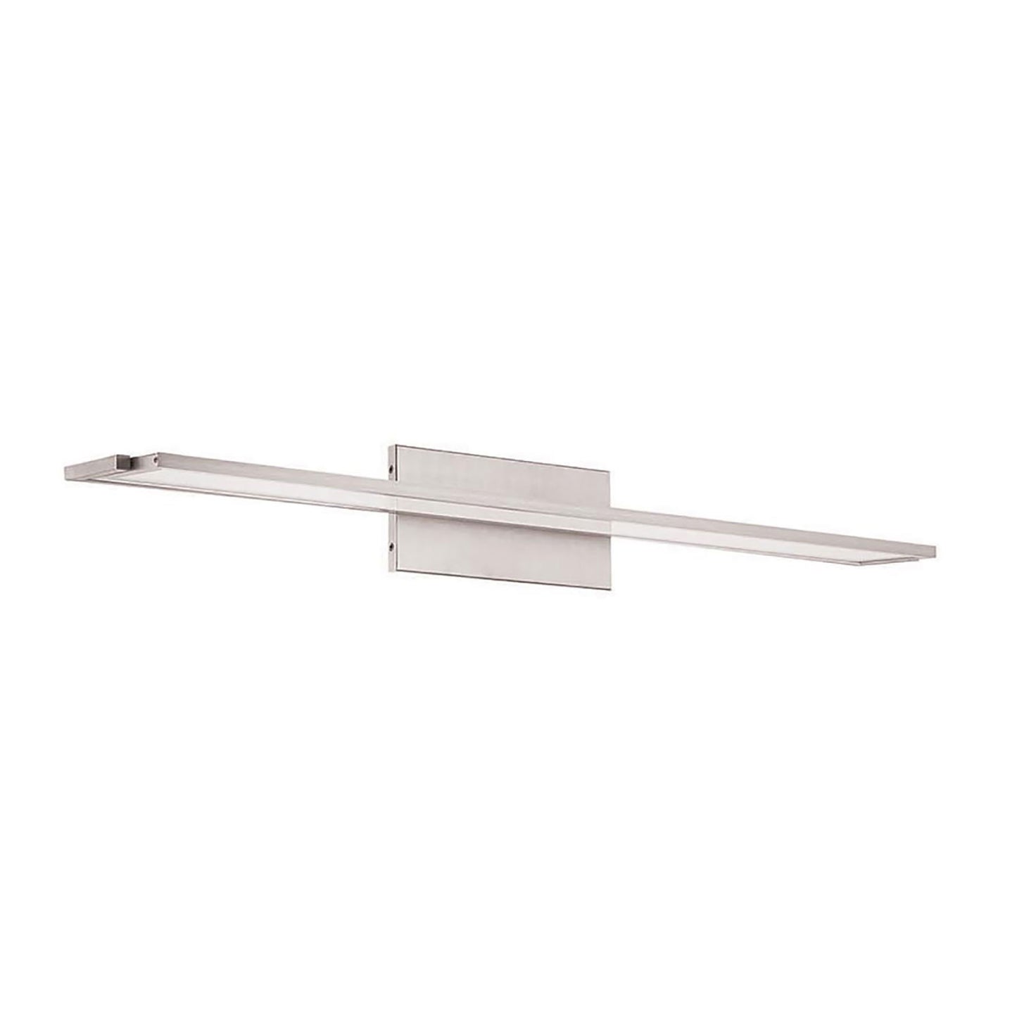 Line LED Bath Vanity Wall Light in Brushed Aluminum (Large/2700K).