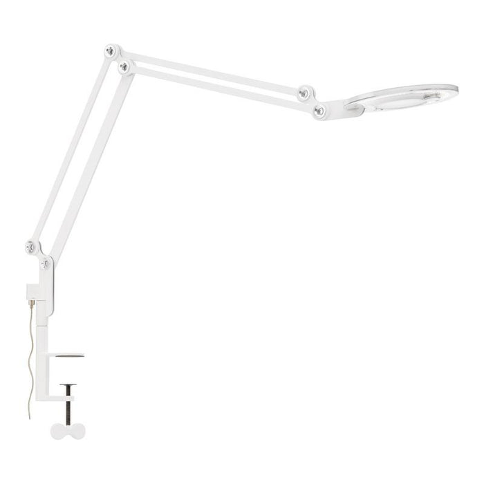Link LED Table Lamp in White/Clamp (Medium).