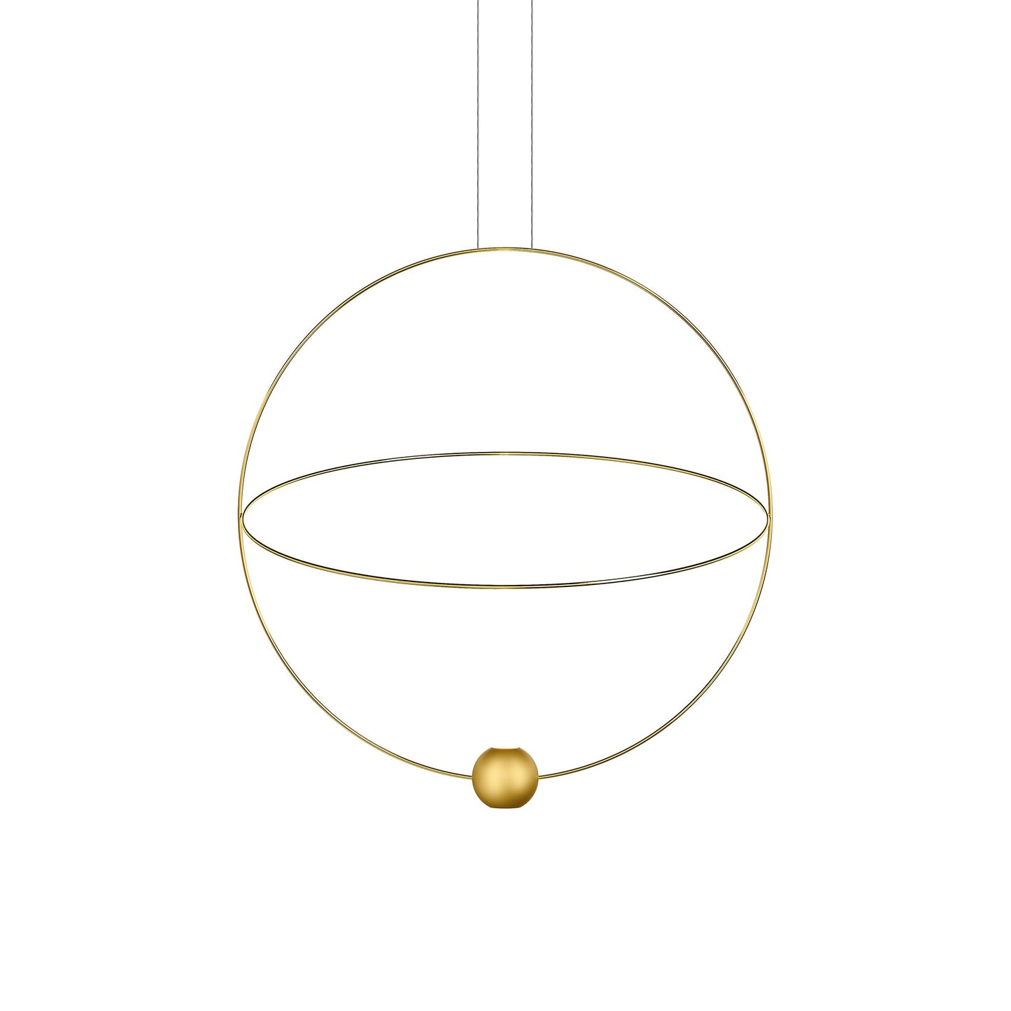 Elara Pendant Light in Glossy Gold (Large).