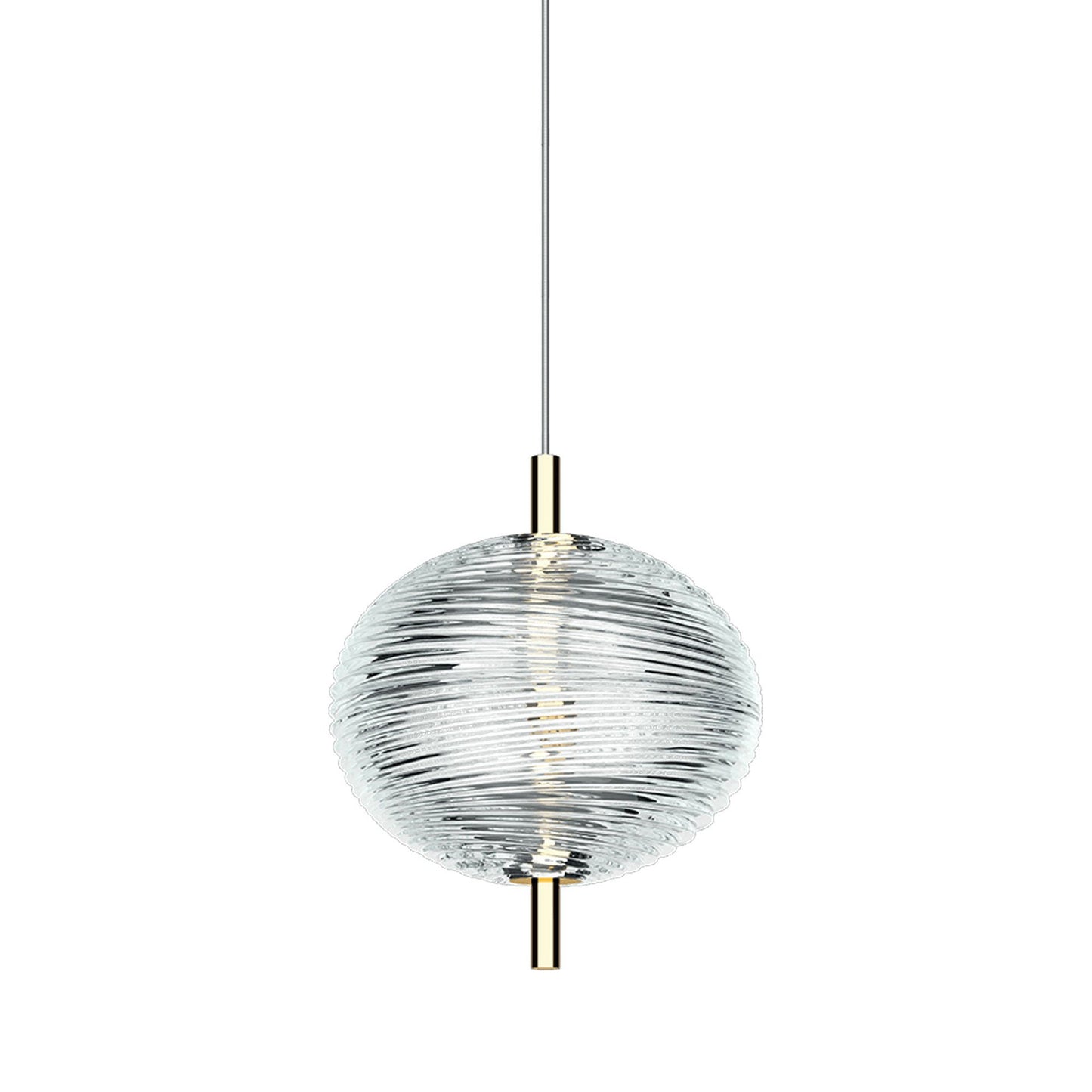 Jefferson Mini LED Pendant Light in Gold.