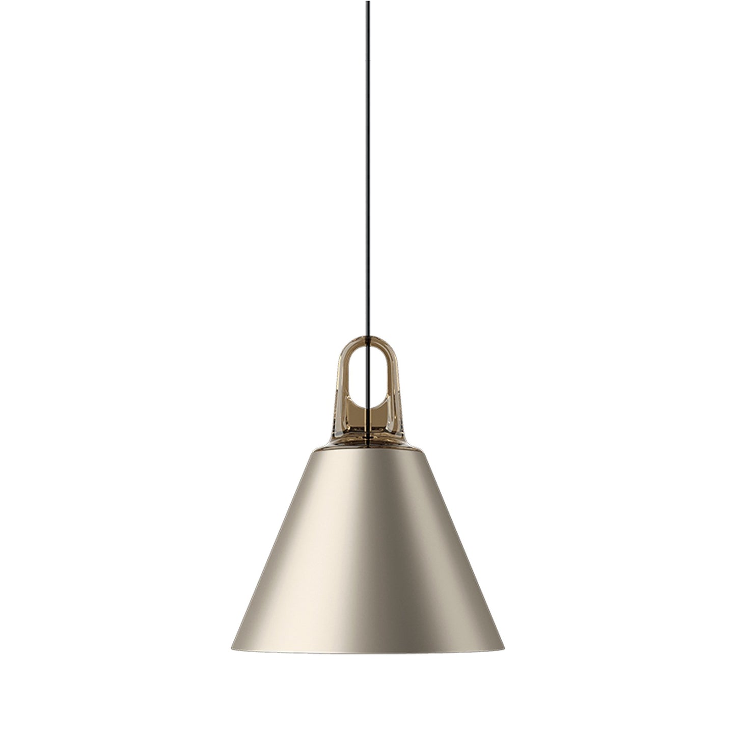 Jim Cone LED Pendant Light in Honey/Champagne.