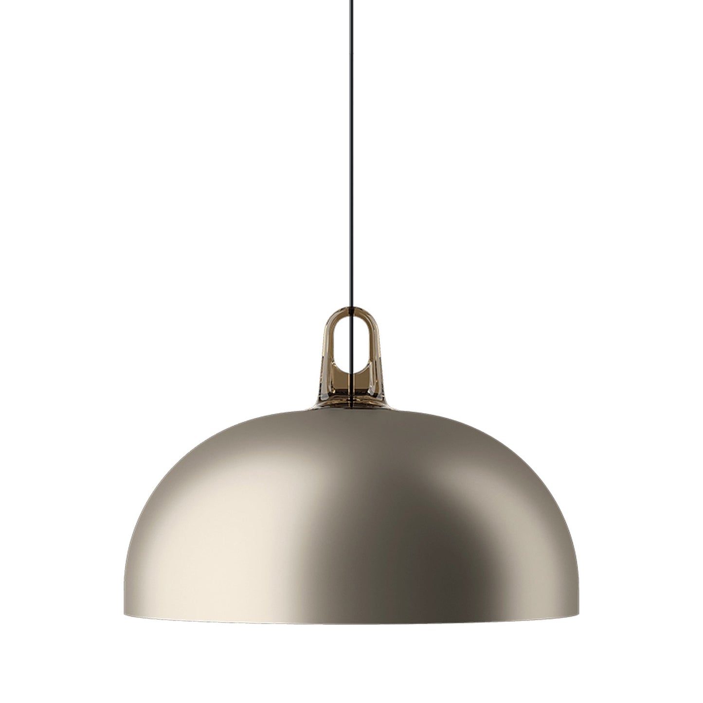 Jim Dome LED Pendant Light in Honey/Champagne.