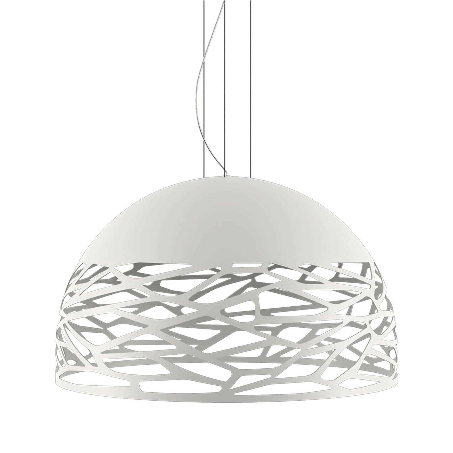 Kelly Dome LED Pendant Light in Matte White (Large).