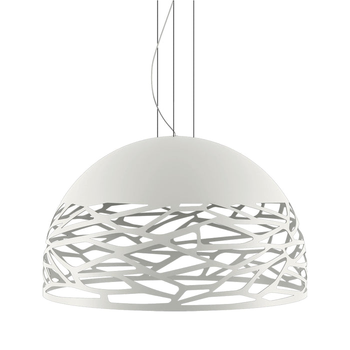 Kelly Dome LED Pendant Light in White (Large).