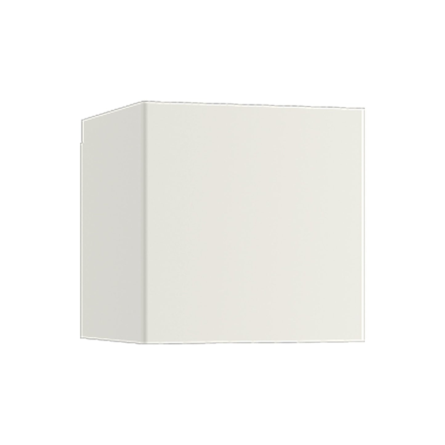 Laser Cube LED Wall Light in Matte White.