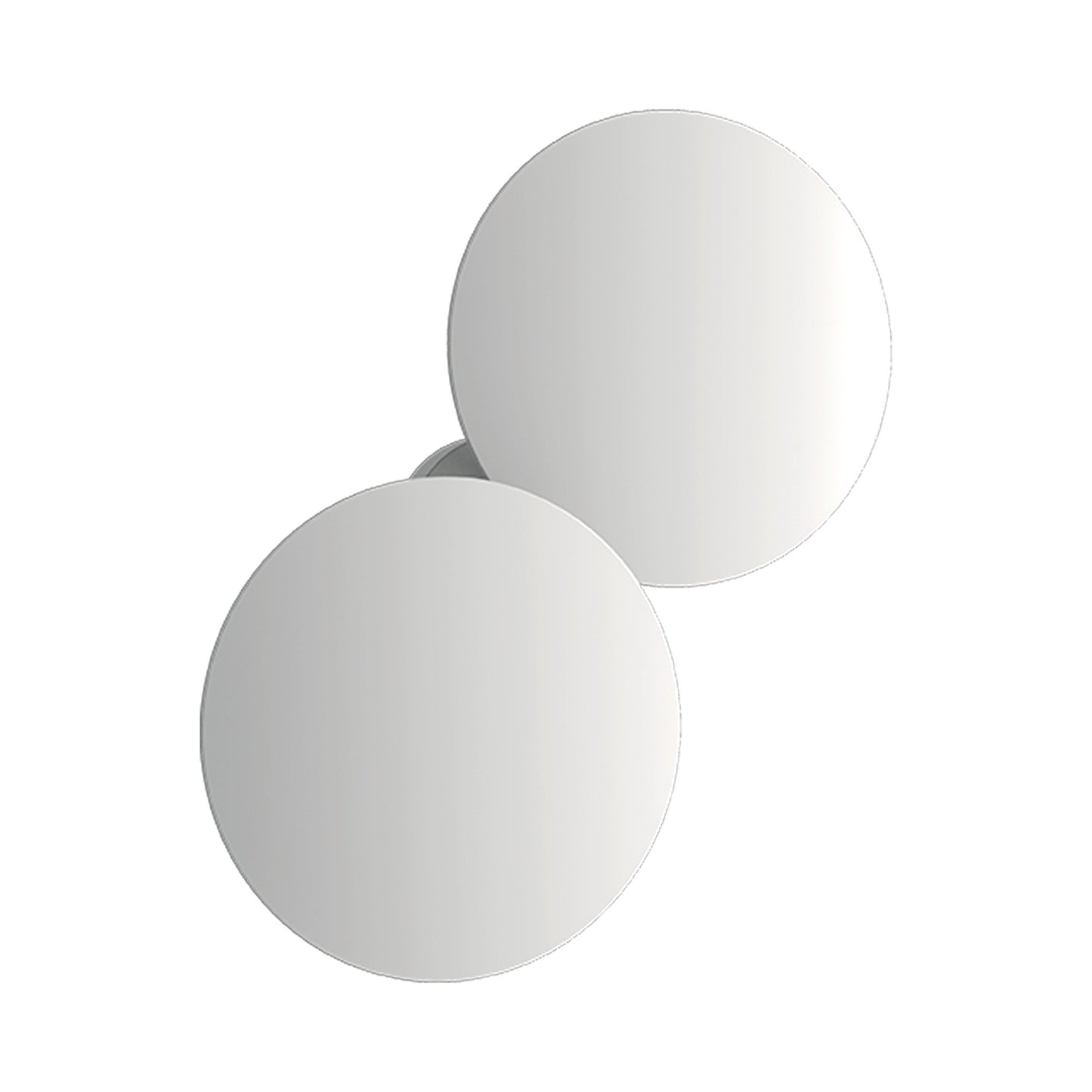 Puzzle Round LED Ceiling Wall Light in Double/Matte White.