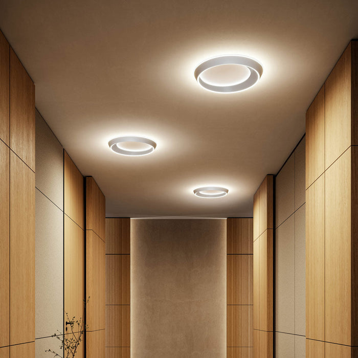 Tidal LED Flush Mount Ceiling Light hallway.