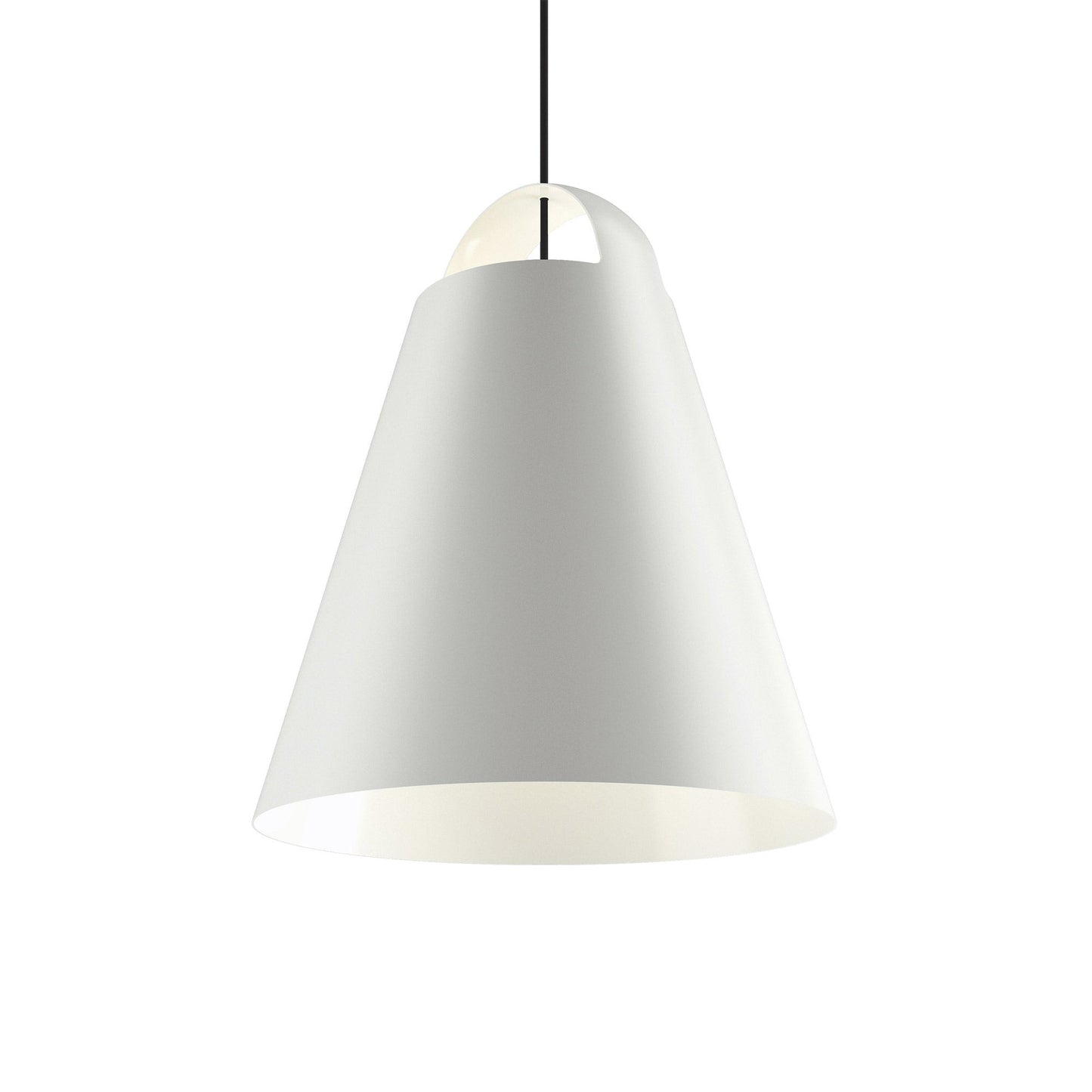 Above LED Pendant Light in White (21.7-Inch).