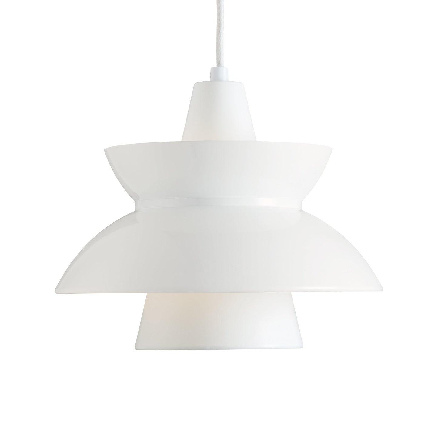 Doo-Wop Pendant Light in White.