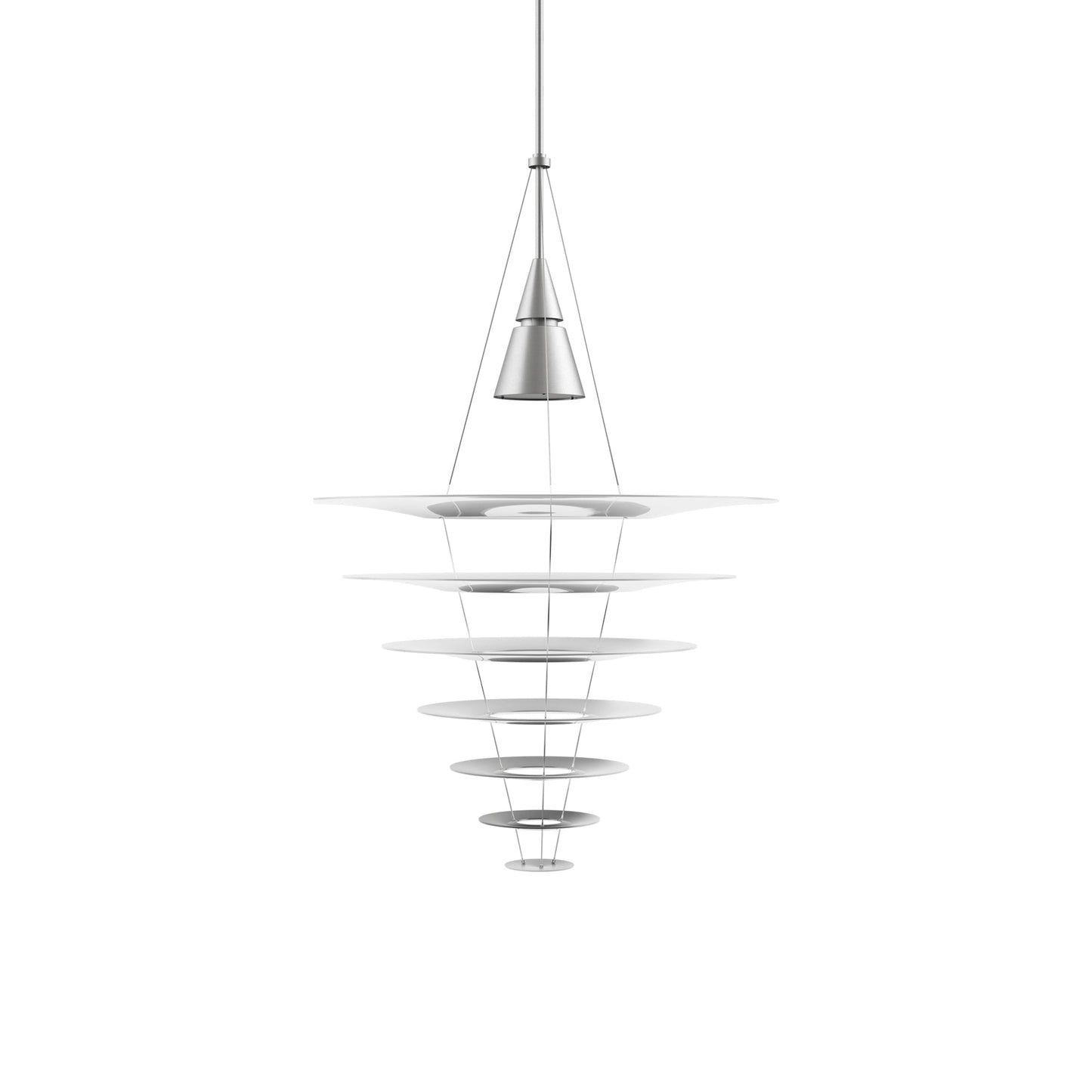 Enigma Pendant Light in Brushed Aluminum (Large).