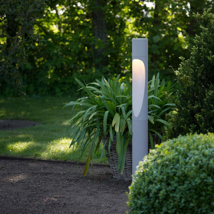 Flindt Garden Outdoor LED Bollard in Outside Area.