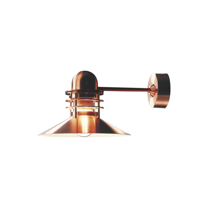 Nyhavn Wall Light in Brushed Copper.
