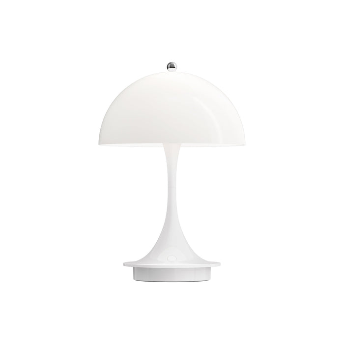 Panthella LED Portable Rechargeable Table Lamp in Opal.