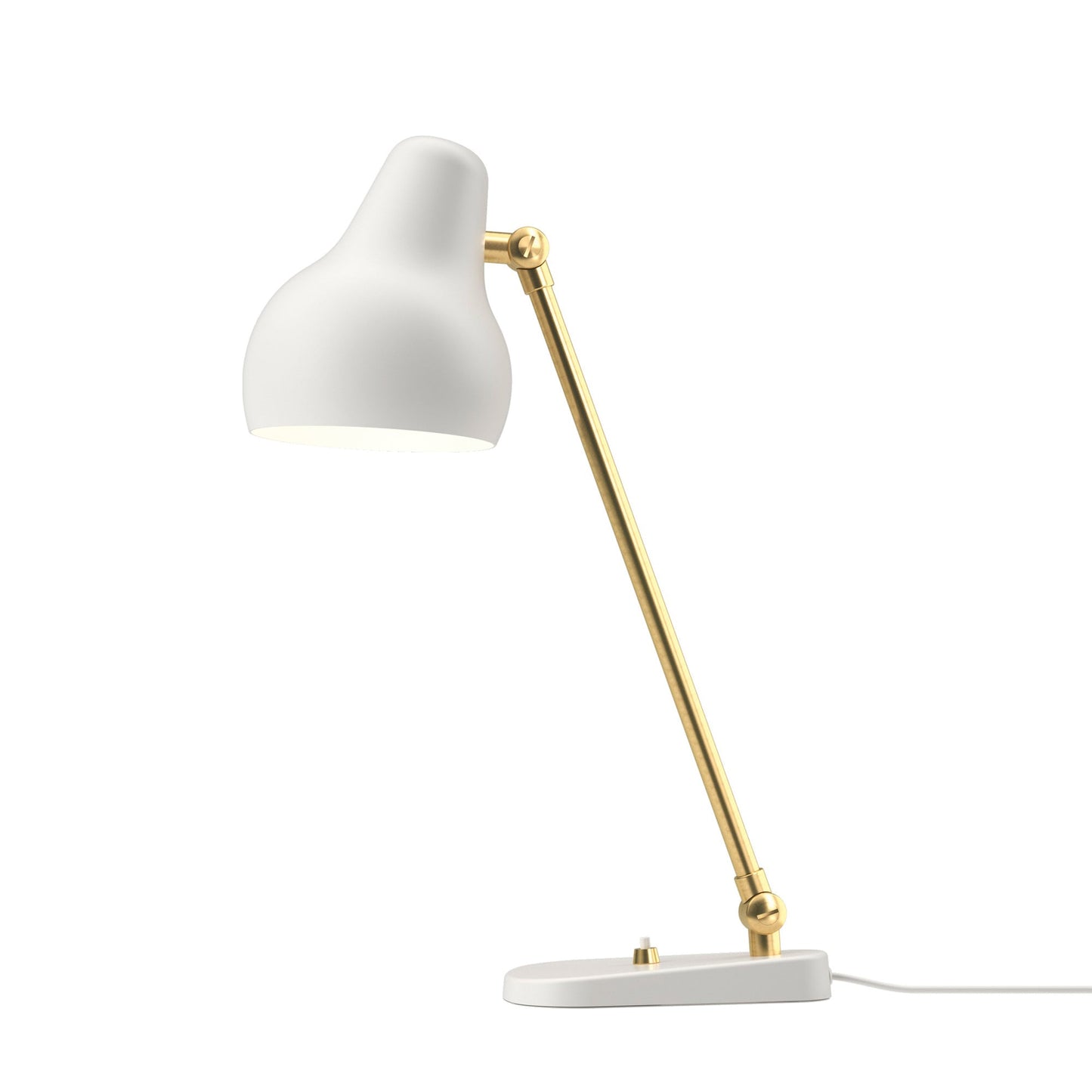 VL 38 LED Table Lamp in White.