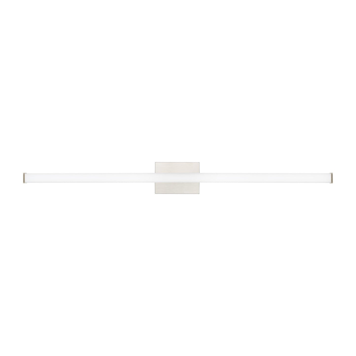 Lufe Square LED Bath Vanity Light in Satin Nickel (Large).