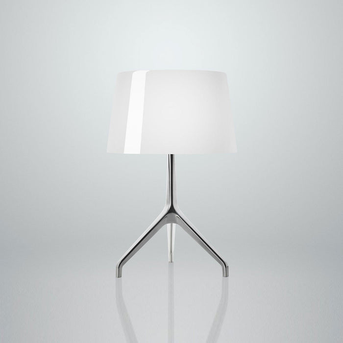 Lumiere XX Table Lamp in Aluminum/White (Small).
