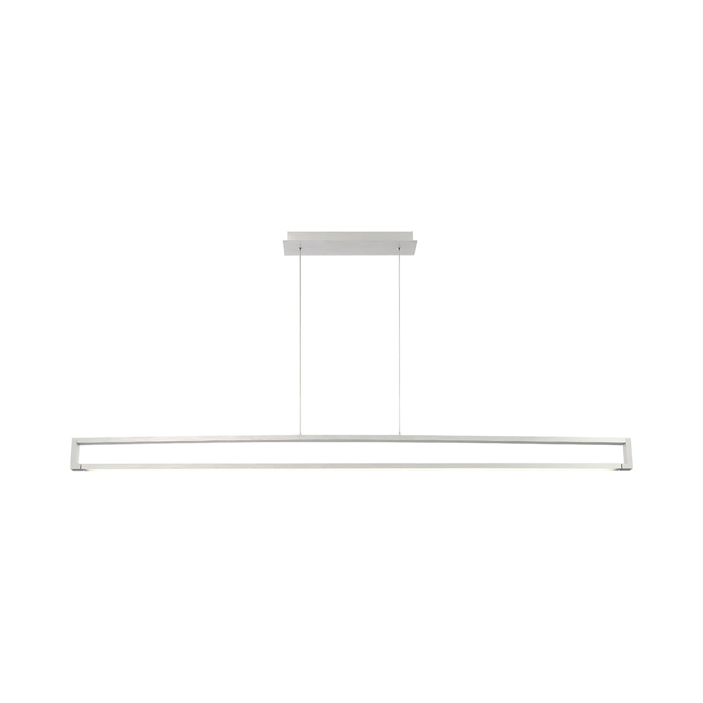 LUNE LED Pendant Light in Aluminum/Linear.