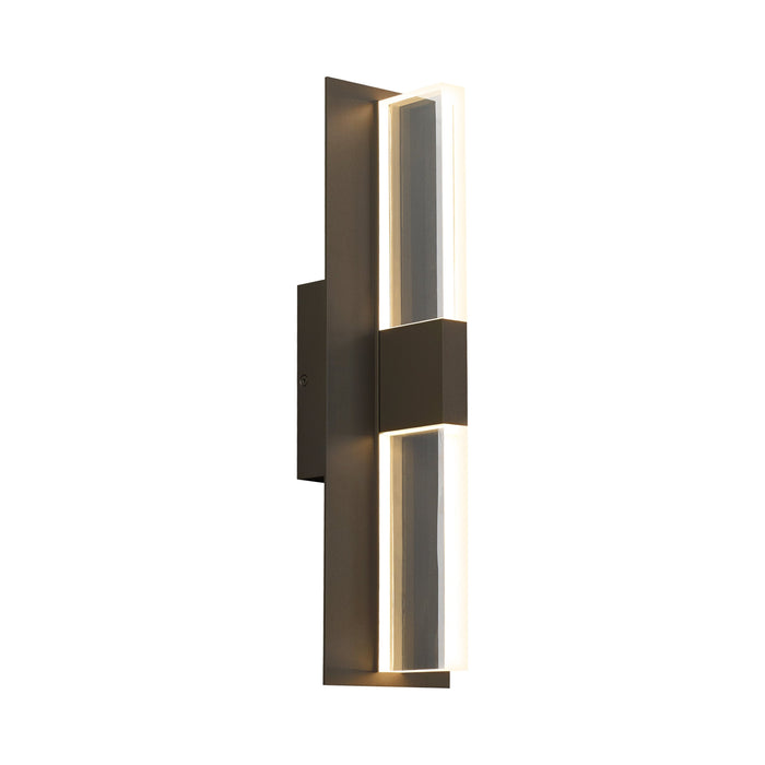 Lyft 18 Outdoor LED Wall Light in Bronze/Clear.