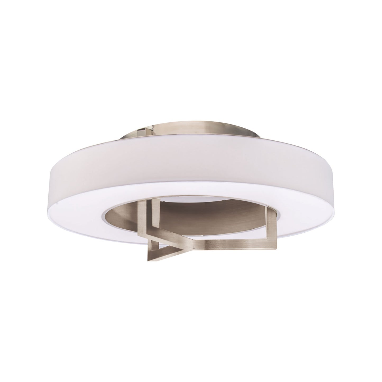 Madison LED Flush Mount Ceiling Light in Brushed Nickel (Large).