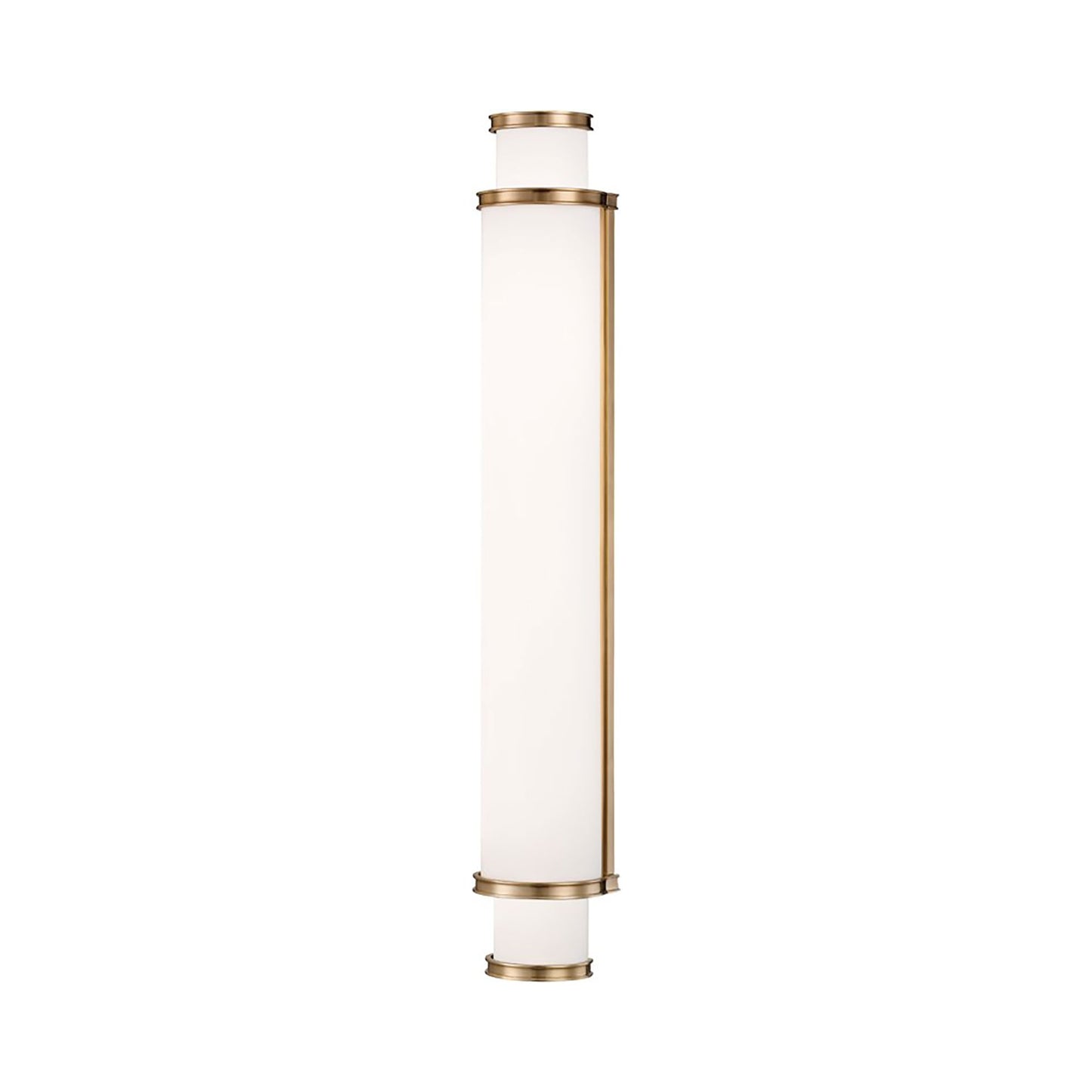 Malcolm LED Bath Bar in Large/Aged Brass.
