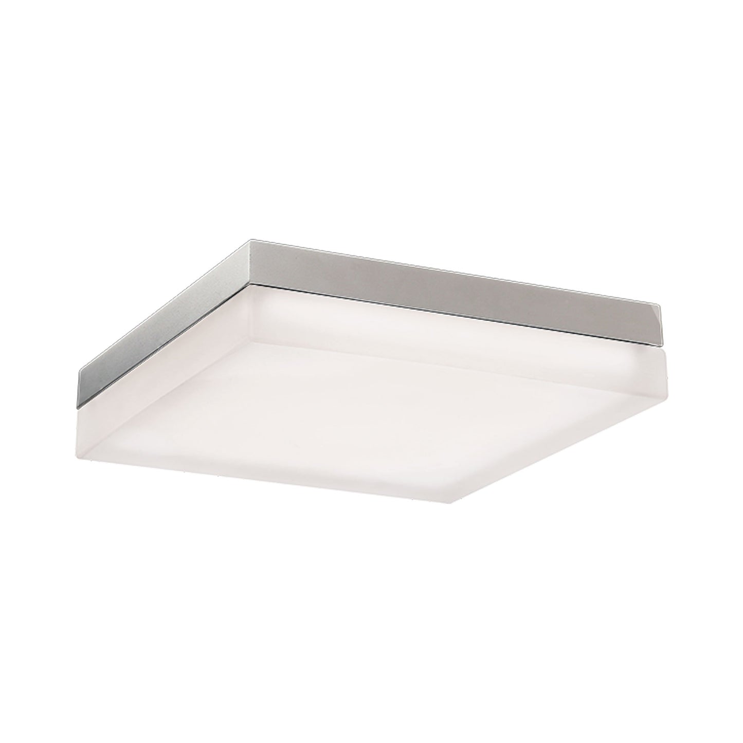 Matrix Square LED Flush Mount Ceiling Light in Titanium (12-Inch).