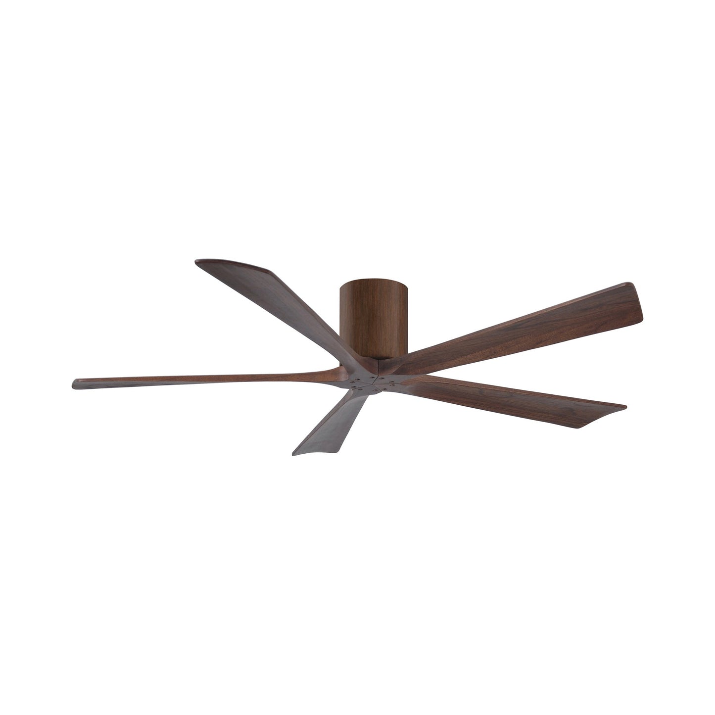 Irene IR5H Flush Mount Ceiling Fan in Walnut/Walnut (60-Inch).