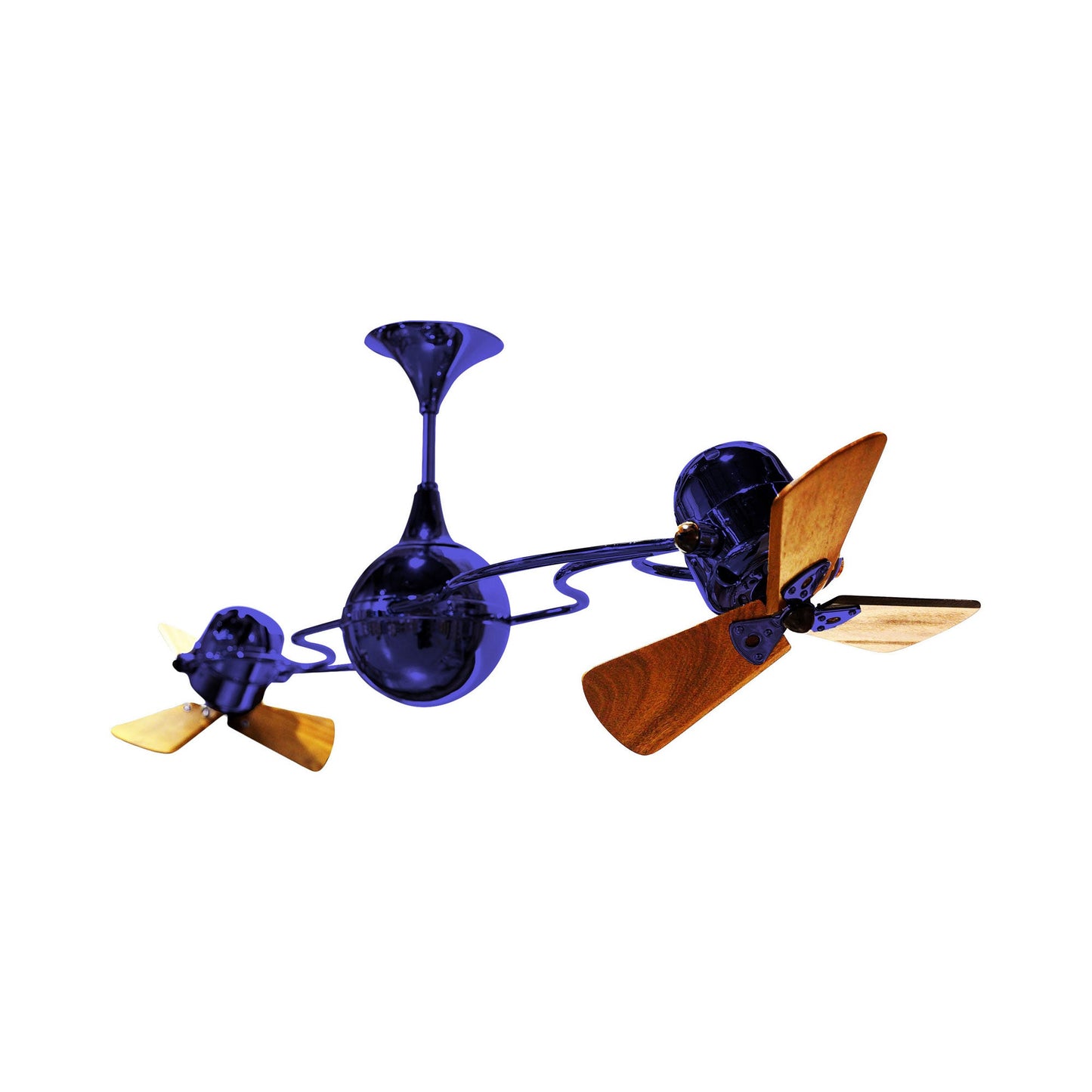 Italo Ventania Ceiling Fan in Safira/Wood.