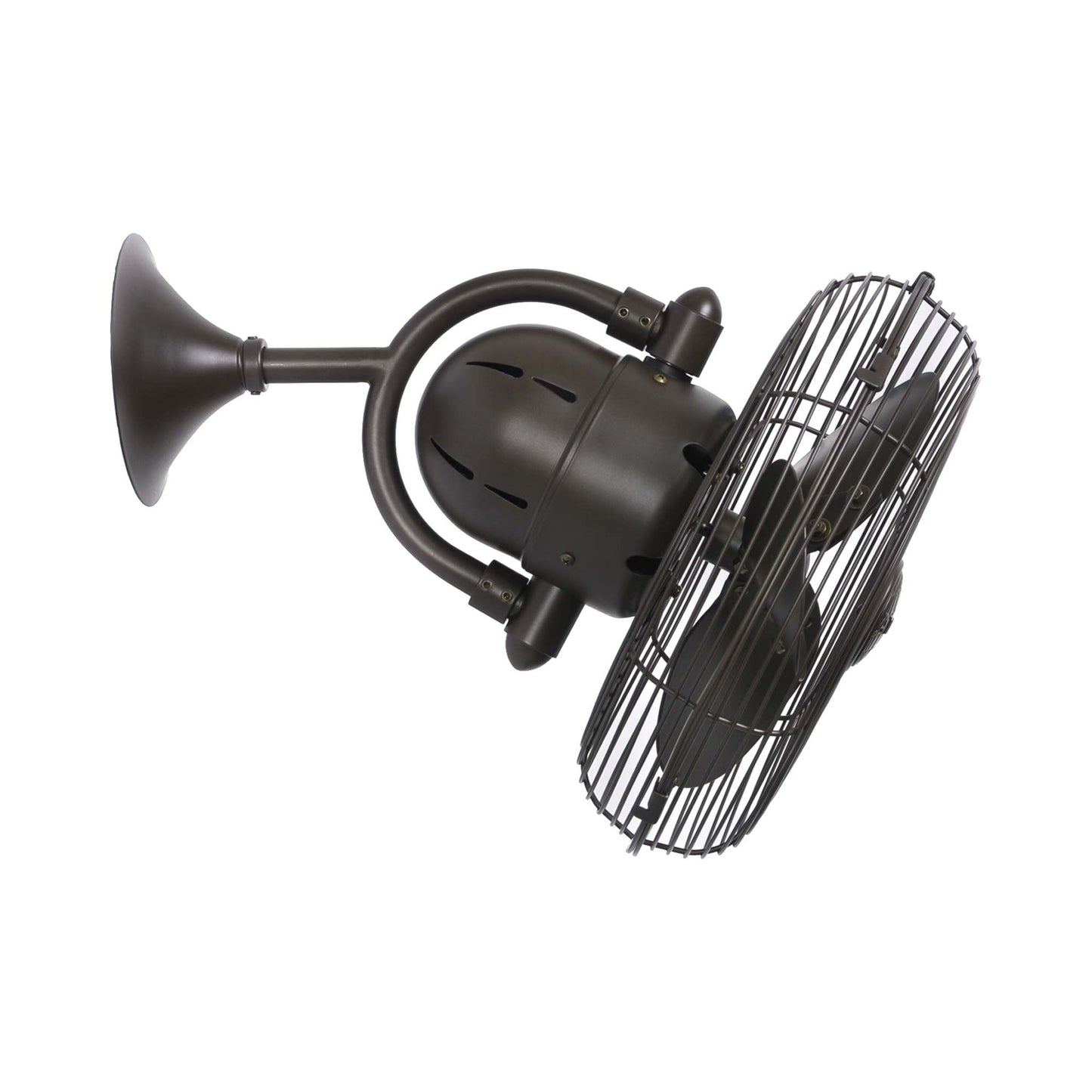 Kaye Wall Fan in Detail in Textured Bronze.