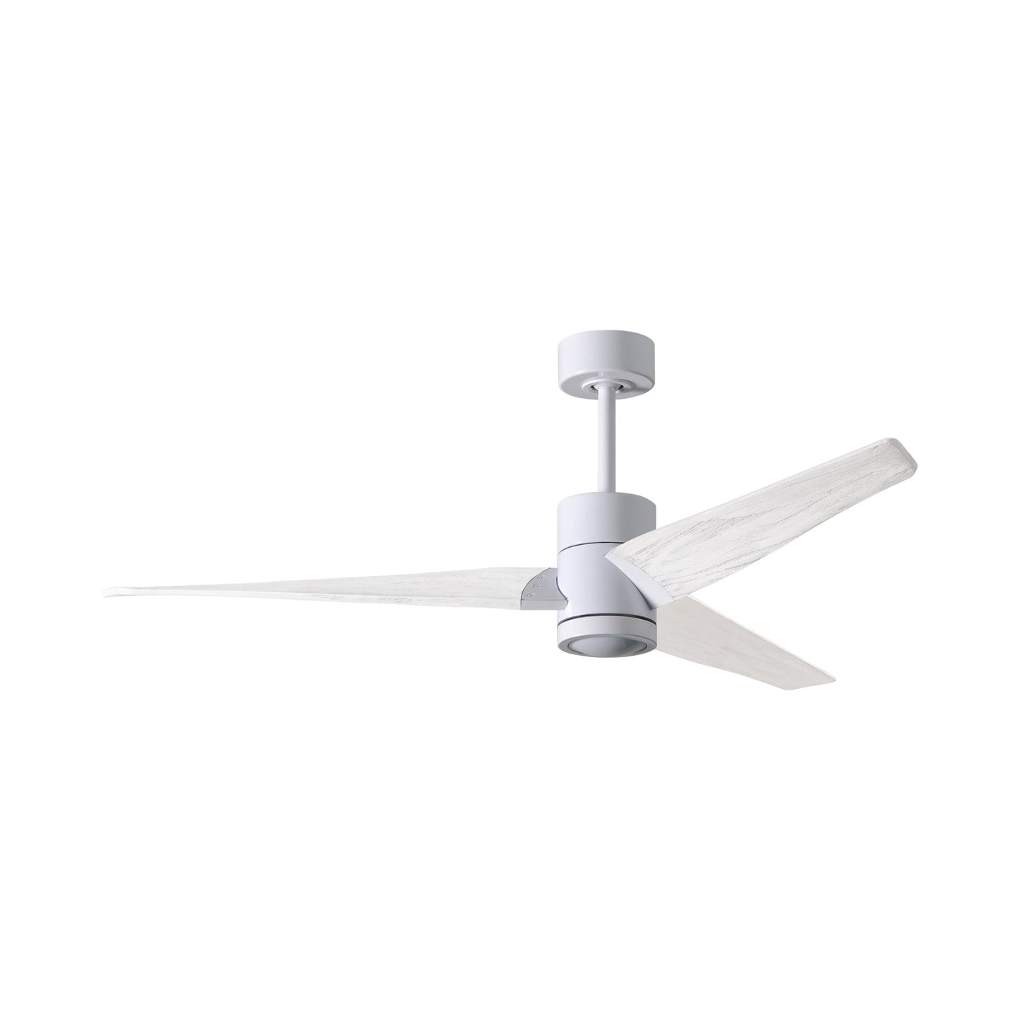 Super Janet LED Ceiling Fan in White/Matte White (60-Inch).