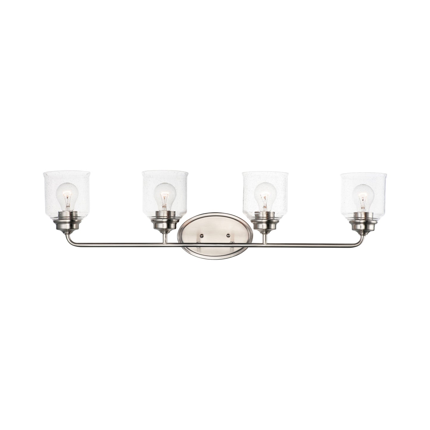 Acadia Bath Vanity Light in Satin Nickel (4-Light).