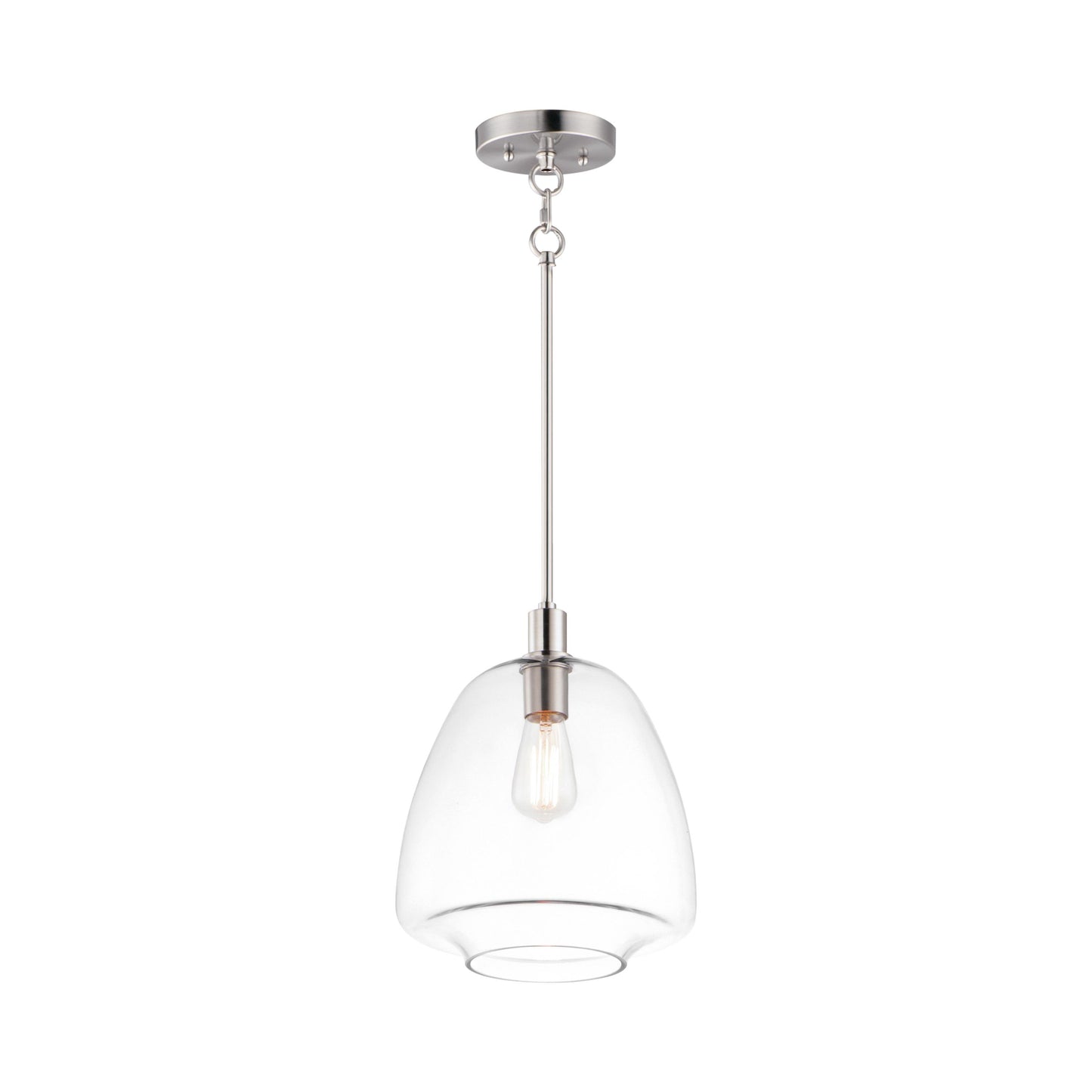 Babylon Pendant Light in Satin Nickel (11.5-Inch).