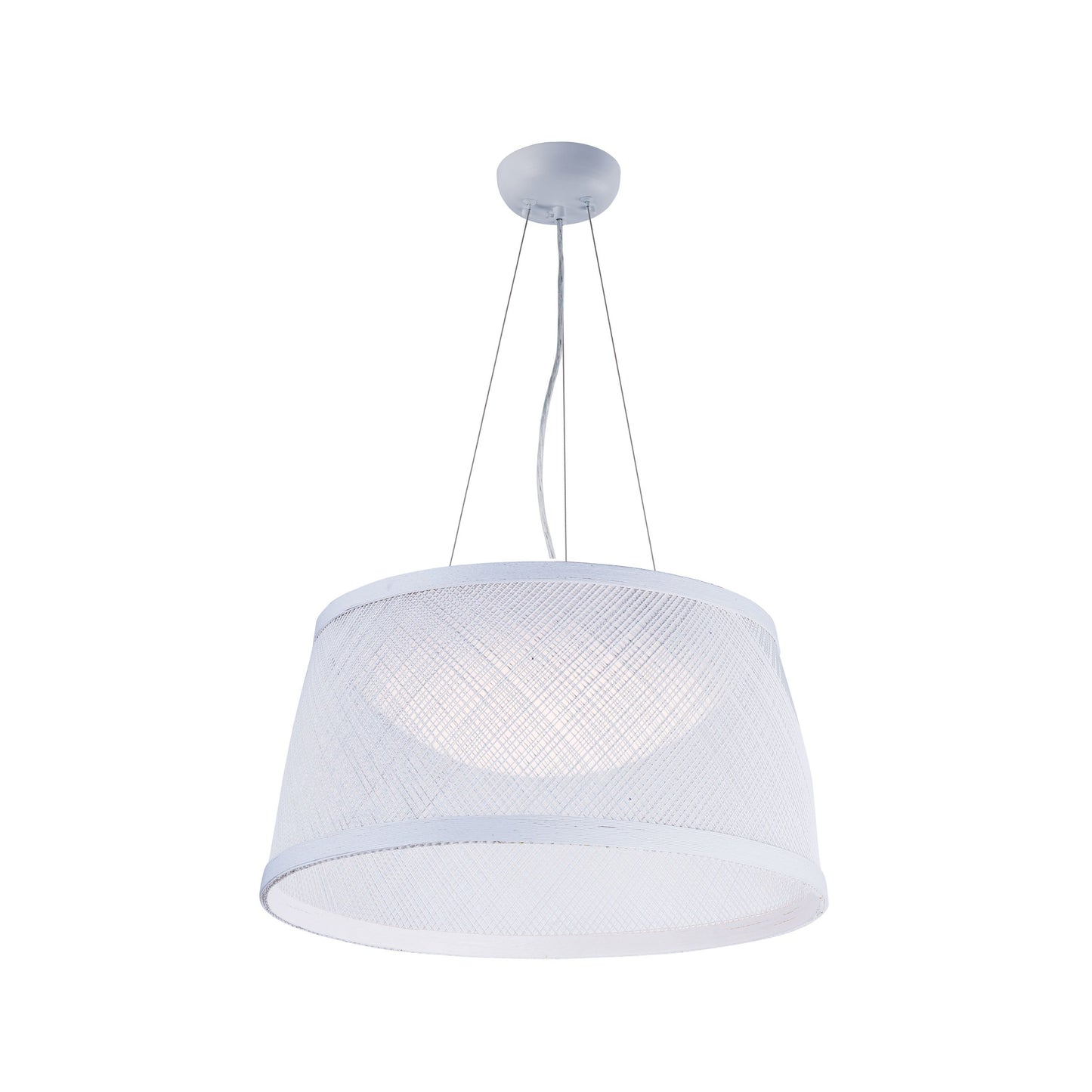 Bahama Outdoor LED Pendant Light in White (Large).