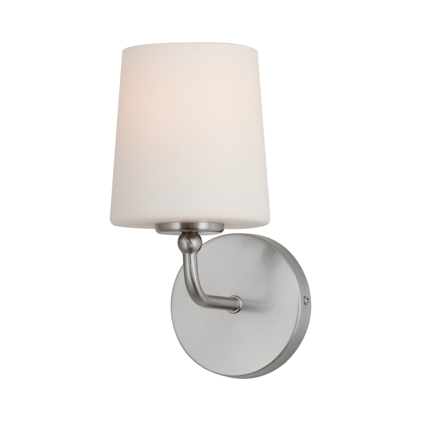 Bristol Bath Wall Light in Satin Nickel.