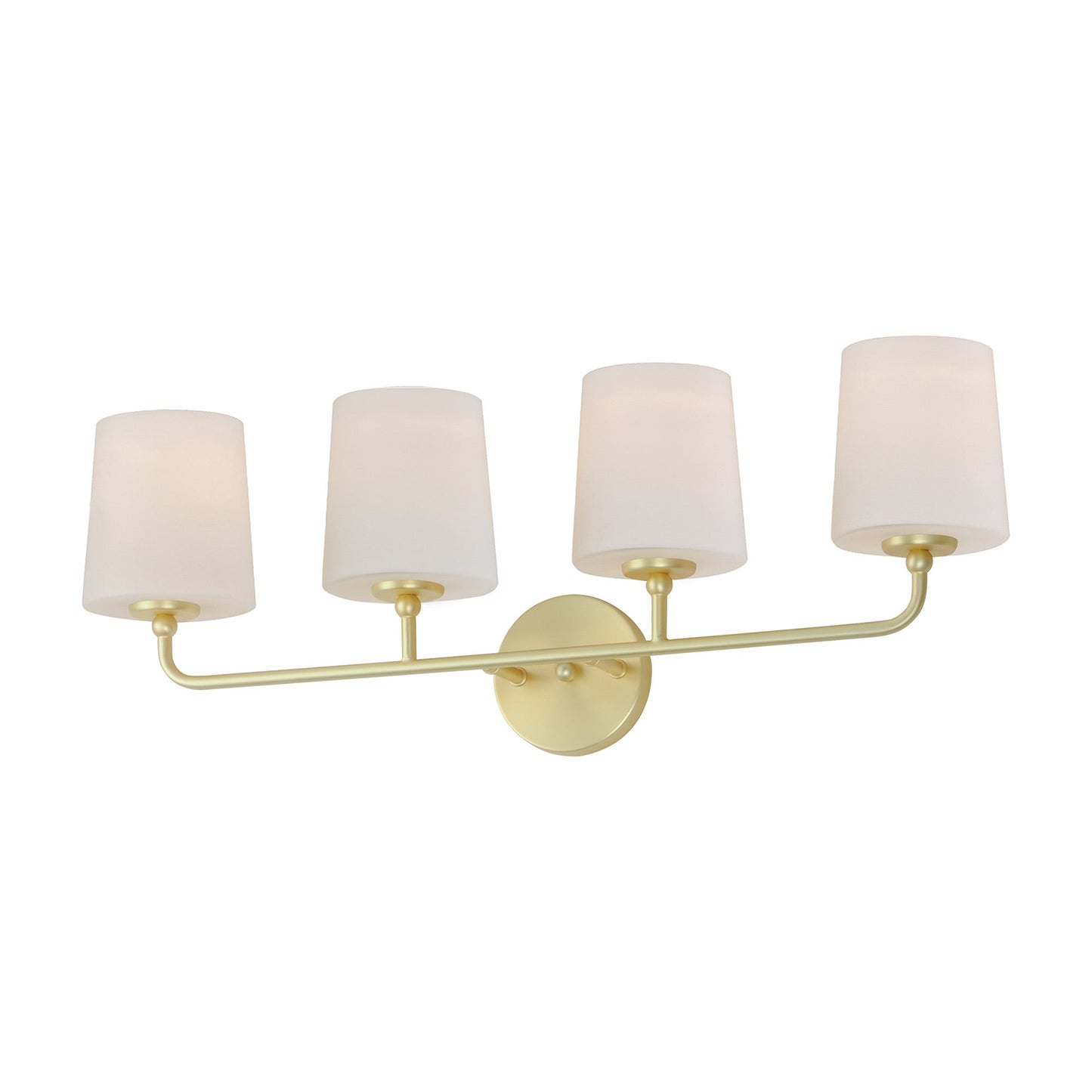 Bristol Vanity Wall Light in Satin Brass (4-Light).