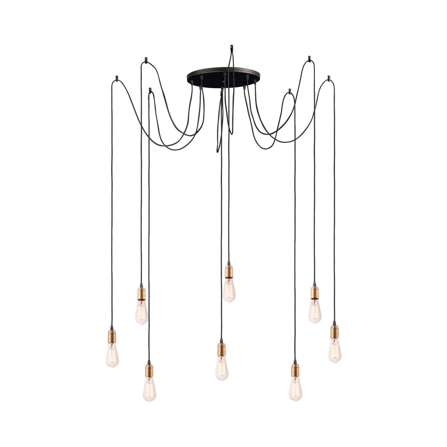 Early Electric Multi Light Pendant Light (8-Light).