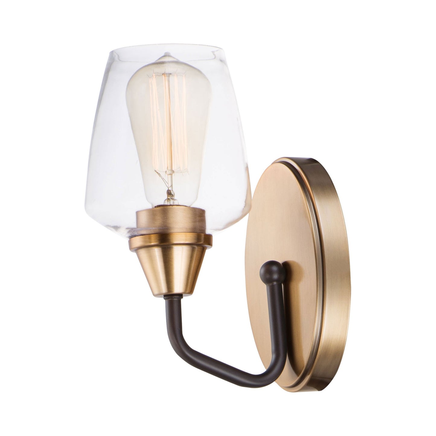 Goblet Wall Light in Bronze/Antique Brass.
