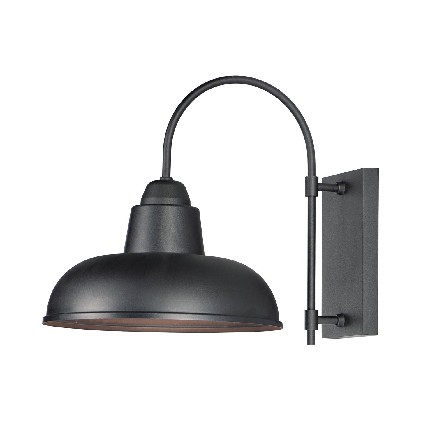 Industrial Outdoor Wall Light in Black.