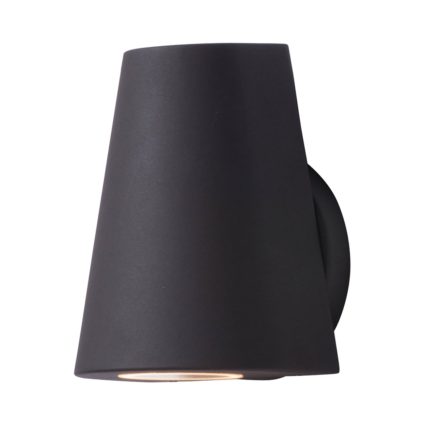 Mini Outdoor LED Wall Light in Architectural Bronze.